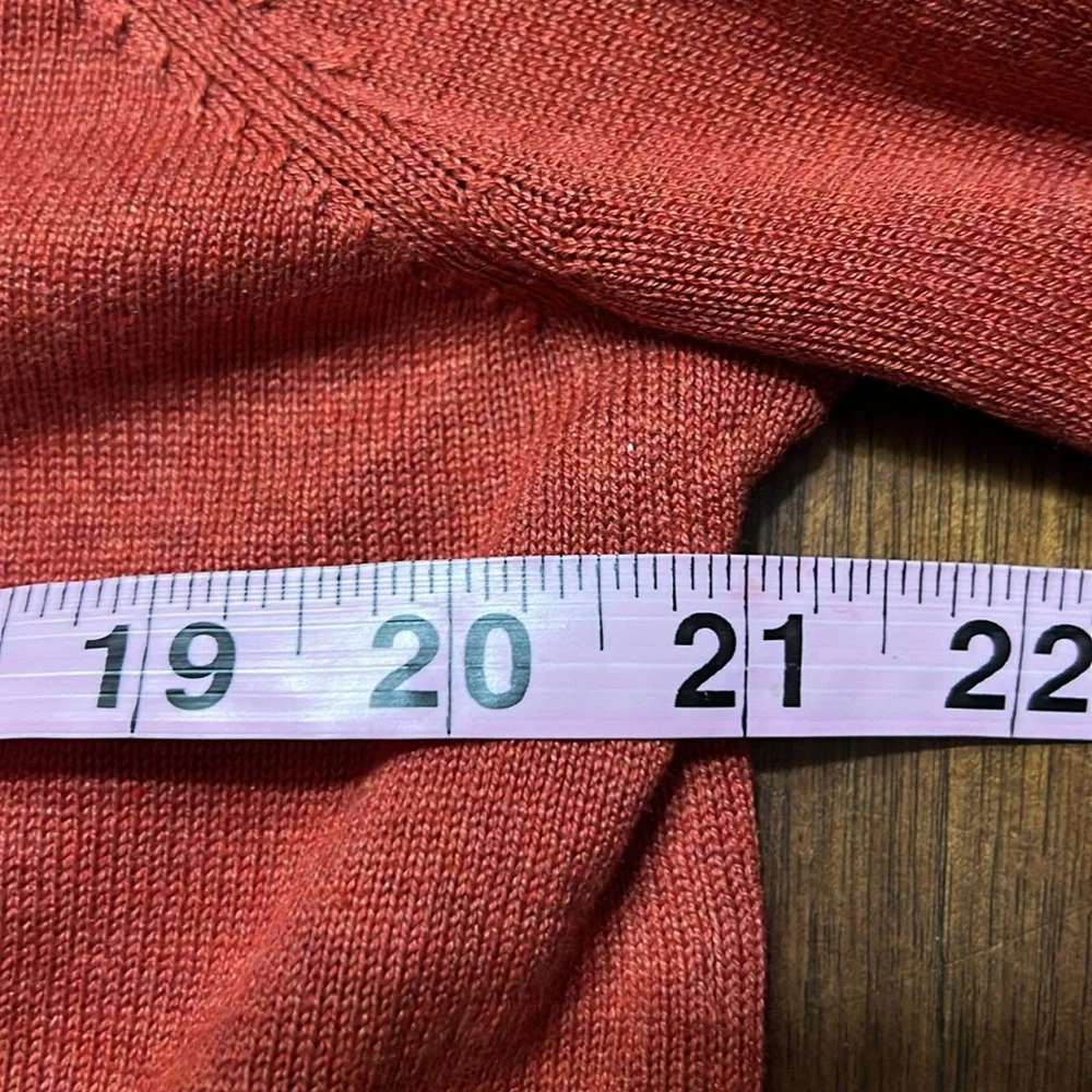 Coldwater Creek Orange Silk Cotton 2 Pc Tank and Button Down Cardigan Set Sz L - Picture 10 of 16